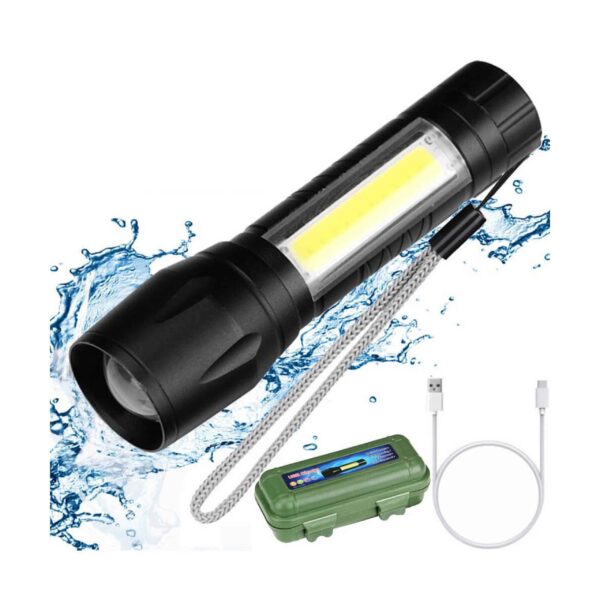 Linterna mini con Zoom recargable USB - Imagen 3
