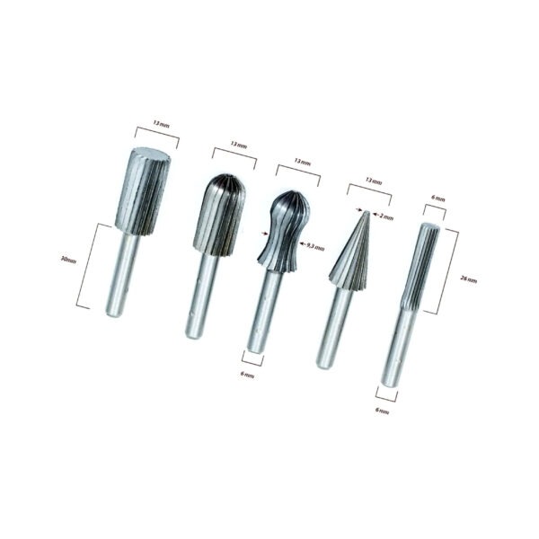 Fresa para taladro metal 5 pzs en caja