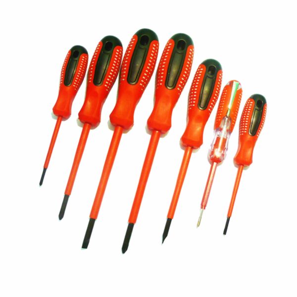 Destornillador electricista x 7 pzs. en funda