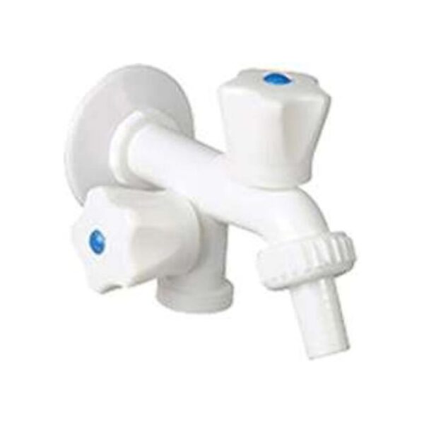 Canilla doble plástica 1/2'' (CLAVB)
