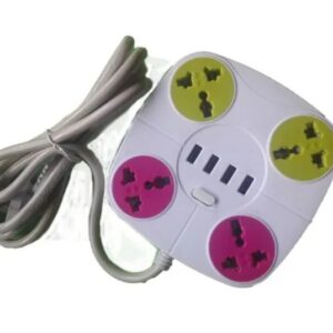 Zapatilla 4 tomas + 4 USB