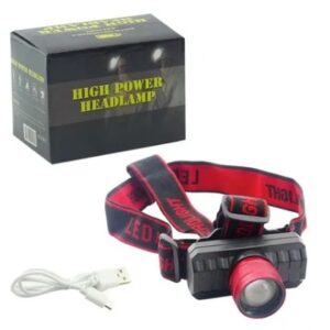 Linterna minera recargable a USB