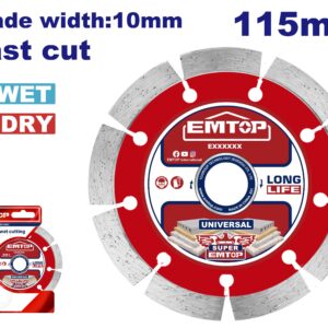 Disco Widia Segmentado 115Mm S10Mm Super Emtop Eddc011152