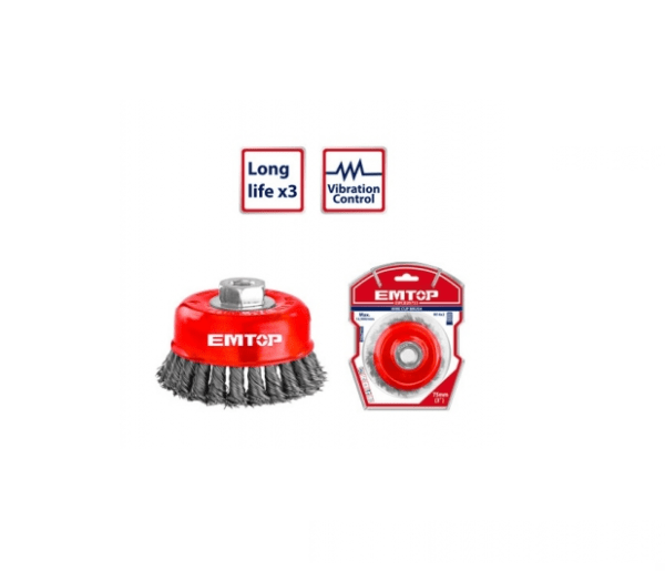 Cepillo 100mm Retorcido Tca.m14x2 Emtop