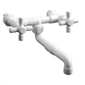 Mezcladora de pared pico recto móvil Volante copa