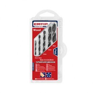Mechas Para Madera 5pcs Emtop