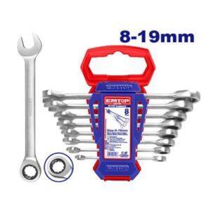 Llaves Combinadas Con Criquet Industrial 8-19mm