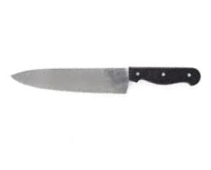 Cuchillo mango negro