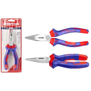 Pinza de punta 1/2 caña 200mm Ac.Carbono EMTOP