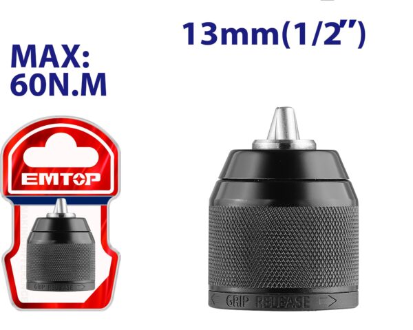 Mandril autoajustable 13mm 60Nm EMTOP