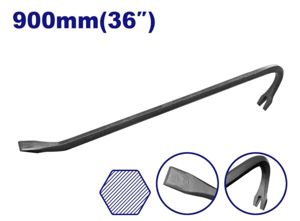 Barreta hex pata cabra saca clavo 18mm x 900mm TV