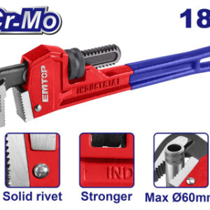 Llave Para Caño Stilson Industrial 450Mm Max.60Mm Emtop Epwh1801