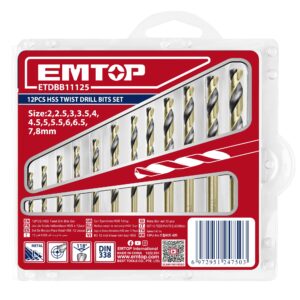 Juego de mechas AR 12 pzs 2 a 8mm EMTOP