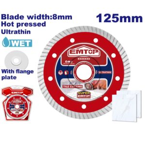 Disco widia 125mm TRF INDUSTRIAL USO UNIVERSAL EMTOP