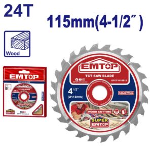 Sierra Circular INDUSTRIAL 115mm 24T EMTOP