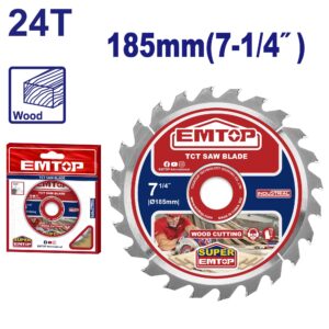 Sierra Circular INDUSTRIAL 185mm 24T EMTOP