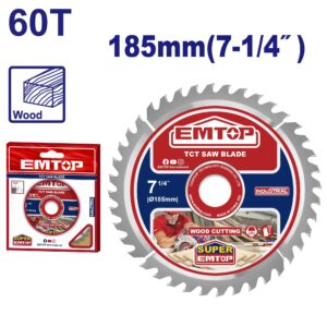 Sierra Circular INDUSTRIAL 185mm 60T EMTOP