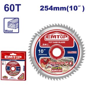 Sierra Circular 254Mm 60T D.30Mm Y Buje 25,4 Y16Mm  EMTOP