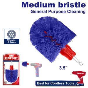 Cepillo Medium bristle 3,5 pulg enc 1/4" EMTOP
