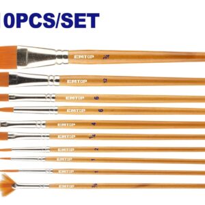 Set De Pinceles Artisticos 10 Pzs Emxa1K10