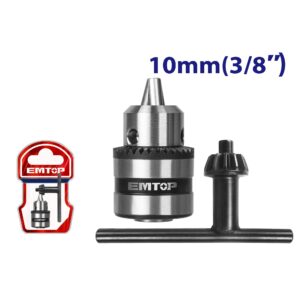 Mandril Industrial 0,8 a 10mm enc 3/8-24UNF EMTOP