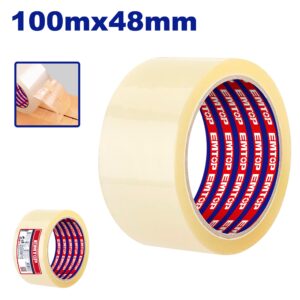 Rollo cinta embalar incolora 48mm 100mt TOP VALUE