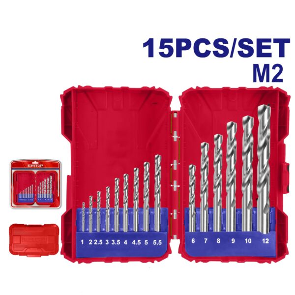 Juego de mechas AR 4341+M2 15 pzs 1 a 12mm SUPER