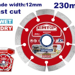 Disco de wida segmentado INDUSTRIAL 230mm EMTOP
