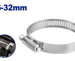 Abrazadera Americana Fleje 12,7Mm 16-32Mm Banda Y Carcaza Inox Tv x 20U.