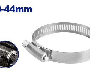 Abrazadera Americana Fleje 12,7Mm 19-44Mm Banda Y Carcaza Inox Tv x 20U.