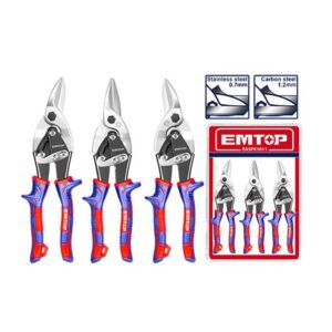 Juego de 3 tijeras aviacion 10" INDUSTRIAL EMTOP