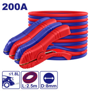 Cable carga bateria 200A cable 8mm x 2,5 mt SUPER