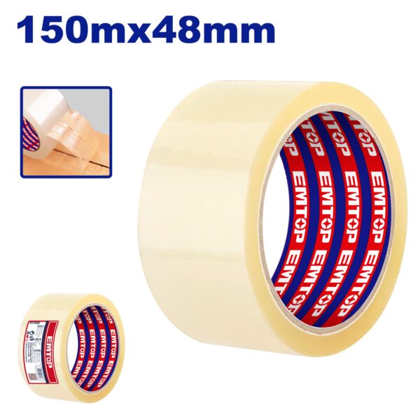 Rollo Cinta Embalar Incolora 48Mm X 150Mt Top Valu