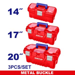 Set de cajas plasticas herramientas 14, 17 y 20 pu