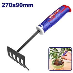 Rastrillo jardinero metalico 2,5 varilla 8mm 270mm