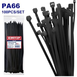 Precinto Negro Nylon 66 2,5X100Mm Ehtctb10025 x100