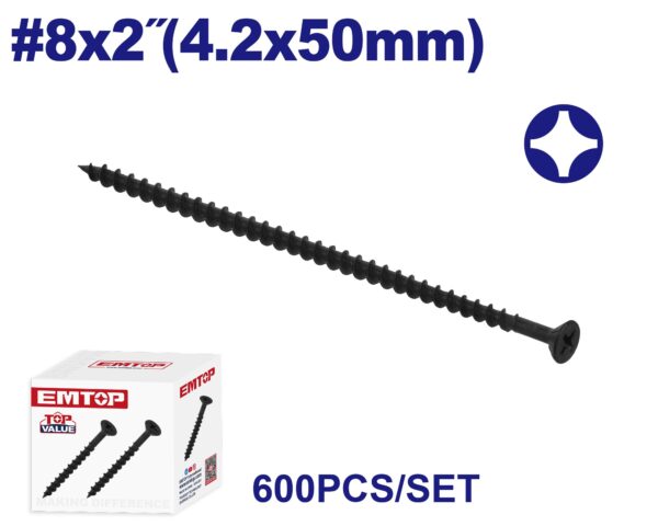 Tornillo Autoperf Mad 8X2 4,2X50Mm Emxso527