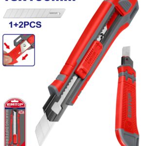 Cutter Guia Metalica 18X100Mm C/3 Hojas Esnk8618