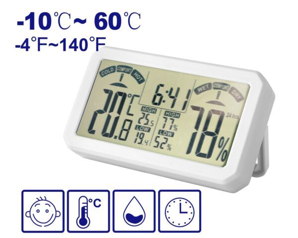 Medidor Ambiente Temp Y Humedad 10-60°C Emtm1505