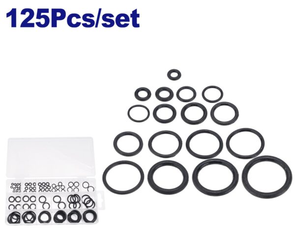 Set surtido 125 pzs orings Material NBR TOP VALUE