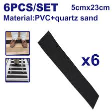 Tira Cinta Pvc Y Cuarzo Antideslizante Set X 6Uni