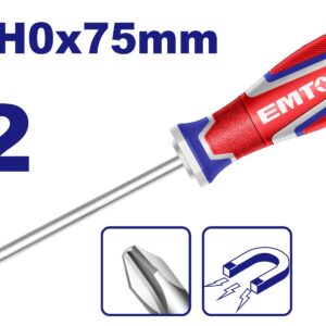 Destornillador Top-Value Phillips PH0x75mm EMTOP E