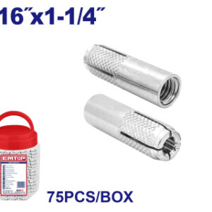 Anclaje Tipo Im 5/16X1-1/4 75Pcs/Box Emtop Emdq1T2