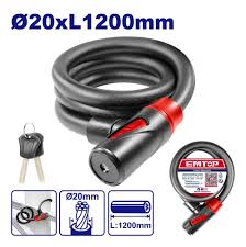 Eslinga para bicicleta 20x1200mm 2 llave Emtop EBK