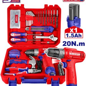 Juego De Herramientas De 129 Pzs 20N.m Emtop Eedk1