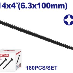 Tornillo Autoperf Madera/Aglom Negro 14X4 Emxso55A