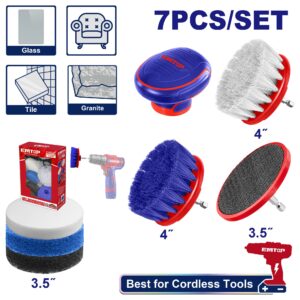 Set 7 Pzs Detailing Cepillos Y Pads Abrasivos Ecb0