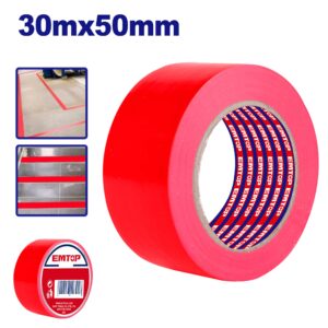 Cinta demarcacion multiuso 50mm x 30Mt Roja EMTOP