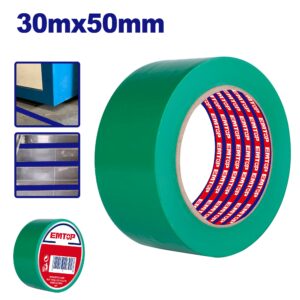 Cinta demarcacion multiuso 50mm x 30Mt Verde EMTOP