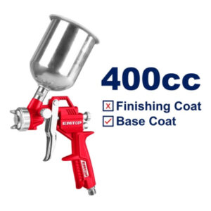 Pistola de pintar taza 400cc 3 picos EMTOP EASG040